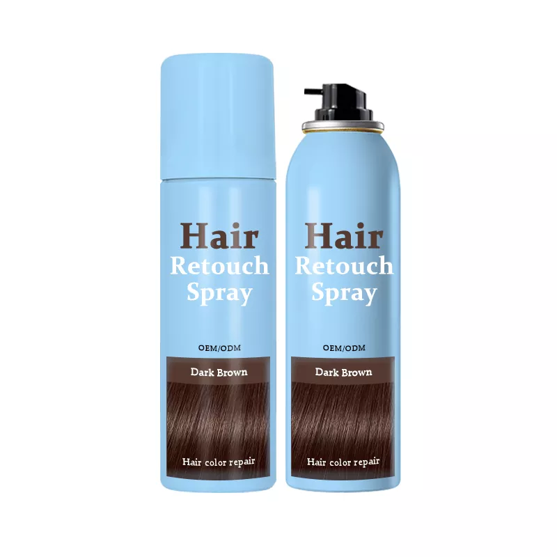 Spray de retouche capillaire de correspondance de couleur d'urgence
