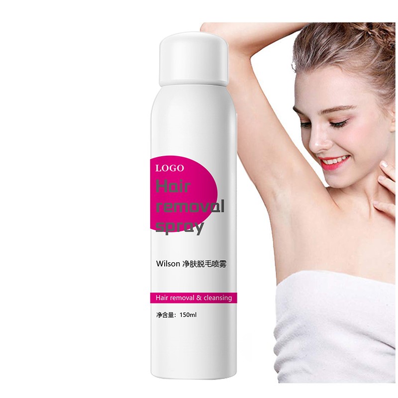 Spray d'épilation en mousse lisse et humide